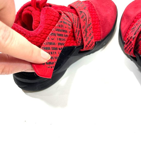 KIDS NIKE LEBRON‎ SOLDIER 12 University Red/Black AA1353-660 size 2y - Picture 9 of 13